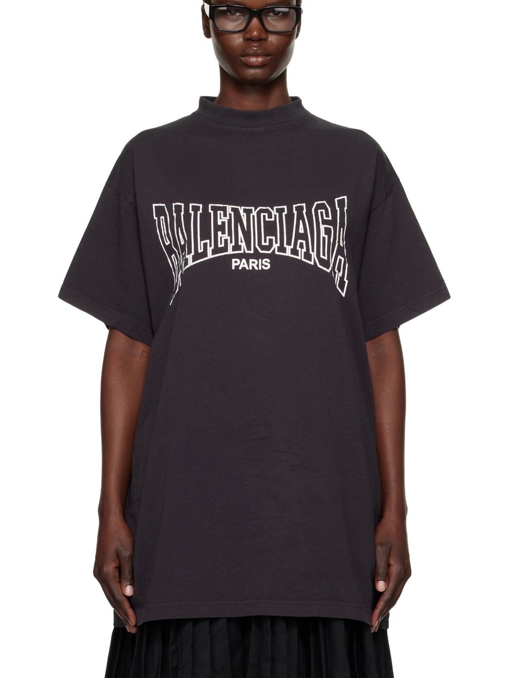 Balenciaga Black 'Balenciaga Boxing' Oversized Cotton T-shirt